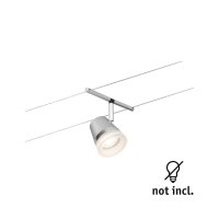 CorDuo Seilsystem Cone Einzelspot GU5,3  max.10W 12V Chrom matt, Chrom
