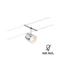 CorDuo Seilsystem Cone Einzelspot GU5,3  max.10W 12V Chrom matt, Chrom