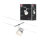 CorDuo Seilsystem Cone Einzelspot GU5,3  max.10W 12V Chrom matt, Chrom
