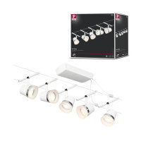 CorDuo Seilsystem Cone Basisset GU5,3  max. 5x10W 230/12V Weiß matt, Chrom
