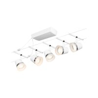 CorDuo Seilsystem Cone Basisset GU5,3  max. 5x10W 230/12V Weiß matt, Chrom
