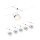 CorDuo Seilsystem Cone Basisset GU5,3  max. 5x10W 230/12V Weiß matt, Chrom