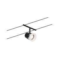 CorDuo Seilsystem Cone Basisset GU5,3  max. 5x10W 230/12V Schwarz matt, Chrom