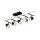 CorDuo Seilsystem Cone Basisset GU5,3  max. 5x10W 230/12V Schwarz matt, Chrom