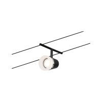 CorDuo Seilsystem Cone Einzelspot GU5,3  max. 10W   12V Schwarz matt, Chrom