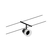 CorDuo Seilsystem Cone Einzelspot GU5,3  max. 10W   12V Schwarz matt, Chrom