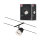 CorDuo Seilsystem Cone Einzelspot GU5,3  max. 10W   12V Schwarz matt, Chrom