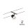 CorDuo Seilsystem Cone Einzelspot GU5,3  max. 10W   12V Schwarz matt, Chrom