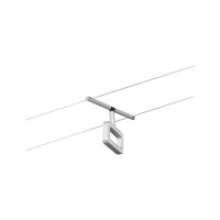 CorDuo LED Seilsystem Frame Basisset  5x280lm 5x4,8W 3000K  230/12V Chrom matt, Chrom
