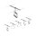 CorDuo LED Seilsystem Frame Basisset  5x280lm 5x4,8W 3000K  230/12V Chrom matt, Chrom