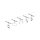 CorDuo LED Seilsystem Frame Basisset  5x280lm 5x4,8W 3000K  230/12V Chrom matt, Chrom