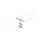 CorDuo LED Seilsystem Frame Einzelspot  280lm 4,8W 3000K  12V Chrom matt, Chrom