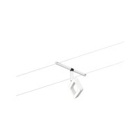 CorDuo LED Seilsystem Frame Basisset  5x280lm 5x4,8W 3000K  230/12V Weiß matt, Chrom