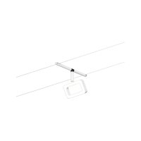 CorDuo LED Seilsystem Frame Basisset  5x280lm 5x4,8W 3000K  230/12V Weiß matt, Chrom