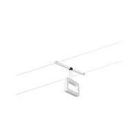 CorDuo LED Seilsystem Frame Einzelspot  280lm 4,8W 3000K  12V Weiß matt, Chrom