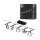 CorDuo LED Seilsystem Frame Basisset  5x280lm 5x4,8W 3000K  230/12V Schwarz matt, Chrom