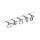 CorDuo LED Seilsystem Frame Basisset  5x280lm 5x4,8W 3000K  230/12V Schwarz matt, Chrom