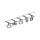 CorDuo LED Seilsystem Frame Basisset  5x280lm 5x4,8W 3000K  230/12V Schwarz matt, Chrom