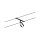 CorDuo LED Seilsystem Frame Basisset  5x280lm 5x4,8W 3000K  230/12V Schwarz matt, Chrom