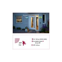 LED Hausnummernleuchte Smart Home Zigbee 3.0 Sheera Dämmerungssensor   IP44  276x128mm RGBW+ 6,5W 430lm 230V  Anthrazit Kunststoff