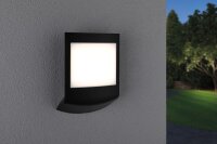 LED Außenwandleuchte Padea Dämmerungssensor  seewasserresistent IP44  198x252mm 3000K 8,5W 550lm 230V  Anthrazit Kunststoff