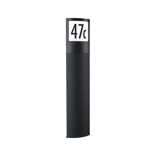 LED Pollerleuchte Padea Dämmerungssensor Dämmerungsgesteuerter Bewegungsmelder (IR) seewasserresistent IP44  847mm 3000K 8,5W 700lm 230V  Anthrazit  Kunststoff