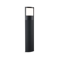 LED Pollerleuchte Padea Dämmerungssensor Dämmerungsgesteuerter Bewegungsmelder (IR) seewasserresistent IP44  847mm 3000K 8,5W 700lm 230V  Anthrazit  Kunststoff