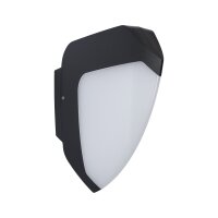 LED Außenwandleuchte Smart Home Zigbee 3.0 Ikosea  insektenfreundlich IP44  50x203mm Tunable Warm 4,4W 350lm 230V  Anthrazit Kunststoff