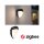 LED Außenwandleuchte Smart Home Zigbee 3.0 Ikosea  insektenfreundlich IP44  50x203mm Tunable Warm 4,4W 350lm 230V  Anthrazit Kunststoff