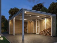 Park + Light LED Außenwandleuchte Ikosea   IP44  50x203mm 3000K 5,6W 350lm 12V  Anthrazit Kunststoff