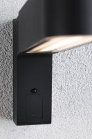 House LED Außenwandleuchte Ito Bewegungsmelder Vertikale Ausrichtung IP44  47x301mm 3000K 6W 450lm 230V 65° Anthrazit Metall, Kunststoff