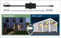 Park + Light Verteiler 24V-12V IP67 Schwarz