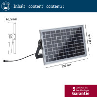 Park + Light Einspeisung Solarmodul  max. 5W IP65 Silber