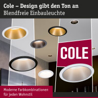 LED Einbauleuchte 3-Step-Dim Cole Coin 1er-Set  IP44 rund...