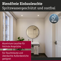 LED Einbauleuchte 3-Step-Dim Cole Coin 1er-Set  IP44 rund 88mm  Coin 6W 470lm 230V dimmbar 2700K Weiß