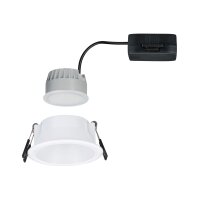 LED Einbauleuchte 3-Step-Dim Cole Coin 1er-Set  IP44 rund 88mm  Coin 6W 470lm 230V dimmbar 2700K Weiß