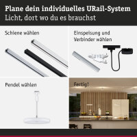 URail Pendel 3-Step-Dim Hildor  850lm 15W 4000K dimmbar 230V Signalweiß