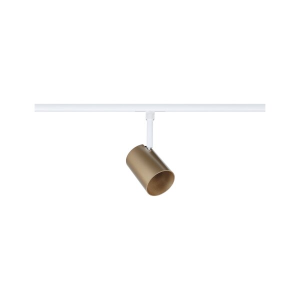 URail Schienenspot Luxe   GU10  max. 10W  dimmbar 230V Gold matt, Signalweiß