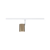 URail Schienenspot Luxe   GU10  max. 10W  dimmbar 230V Gold matt, Signalweiß