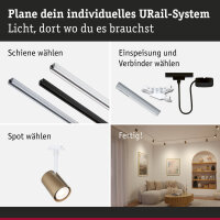 URail Schienenspot Luxe   GU10  max. 10W  dimmbar 230V Gold matt, Signalweiß
