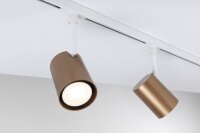URail Schienenspot Luxe   GU10  max. 10W  dimmbar 230V Gold matt, Signalweiß