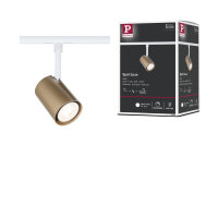 URail Schienenspot Luxe   GU10  max. 10W  dimmbar 230V Gold matt, Signalweiß