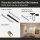 URail Schienenspot Luxe   GU10  max. 10W  dimmbar 230V Gold matt, Signalweiß