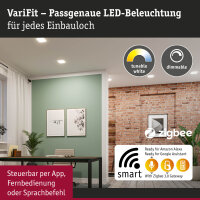 VariFit LED Einbaupanel Veluna IP44 eckig 215x215mm  17W...