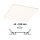 VariFit LED Einbaupanel Veluna IP44 eckig 215x215mm  17W 1300lm White Switch Transparent