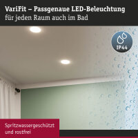 VariFit LED Einbaupanel Veluna IP44 rund 185mm  14W 1000lm White Switch Transparent