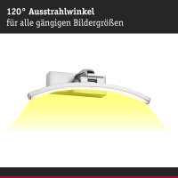 LED Bilderleuchte Bento    3000K 300lm 230V 6W  Alu gebürstet