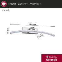 LED Bilderleuchte Bento    3000K 480lm 230V 8,5W  Alu gebürstet