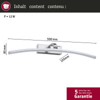 LED Bilderleuchte Bento 3000K 520lm 230V 10W  Alu gebürstet