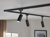 URail Schienenspot 3-Step-Dim Tubo Einzelspot  190lm 4W 3000K dimmbar 230V Schwarz matt